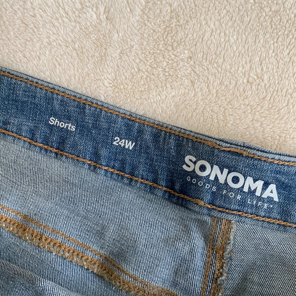 Sonoma High Rise Rolled Cuff Denim Shorts